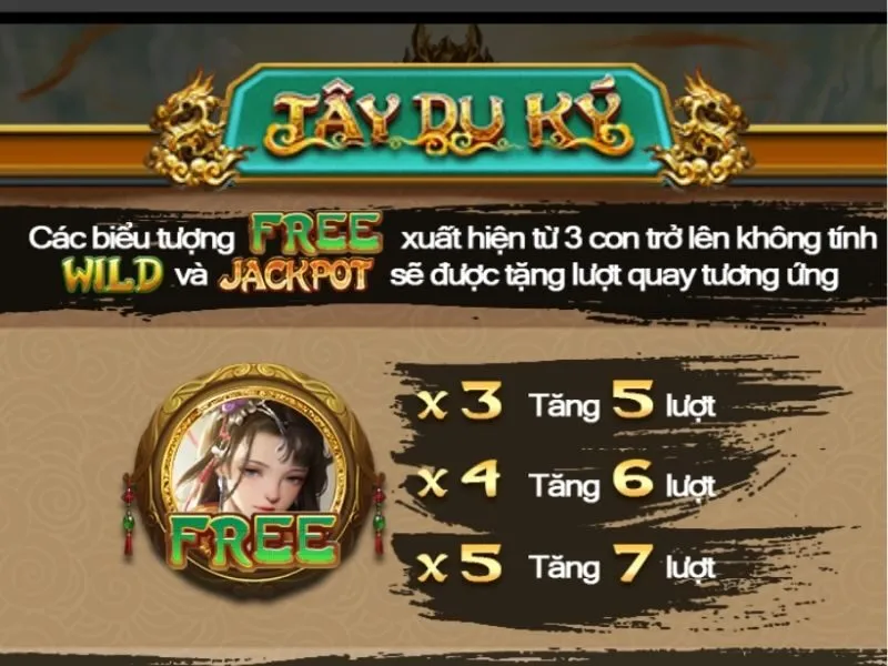 Vòng quay miễn phí trong game slot Tây Du Ký tại Hit Club
